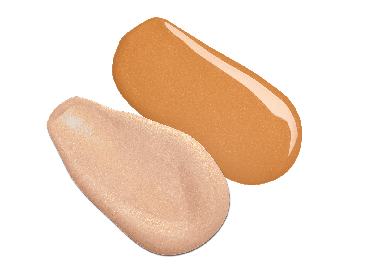 glow and bronze swatch